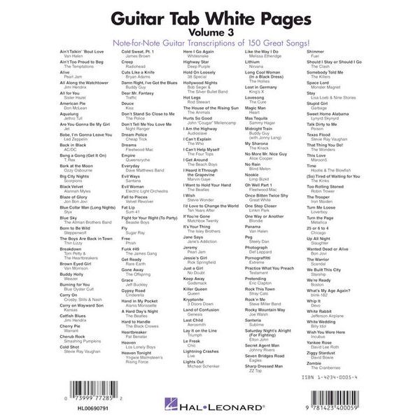 Hal Leonard Guitar Tab White Pages 3