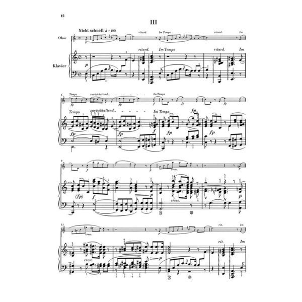 Henle Verlag Schumann Romanzen Oboe