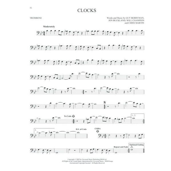 Hal Leonard 101 Hit Songs For Trombone