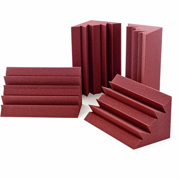 Auralex Acoustics Lenrd Bass Traps Burgundy 4