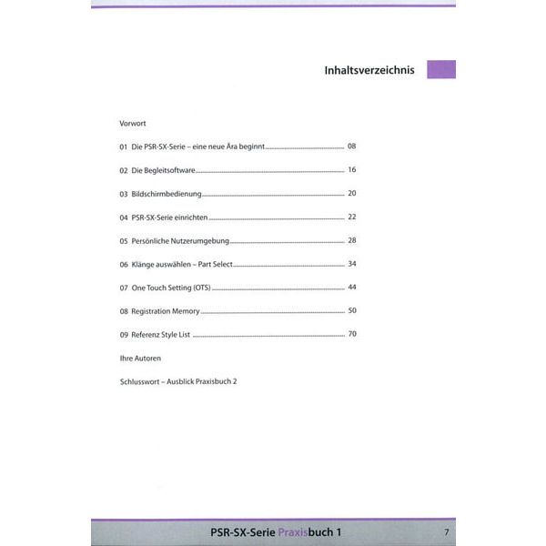 Keys Experts Verlag SX700/900 Praxisbuch  1
