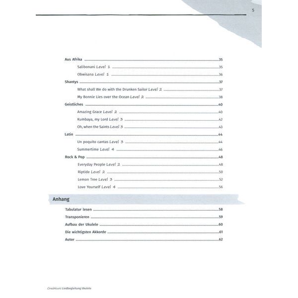 Schott Crashkurs Liedbegleitung Uku
