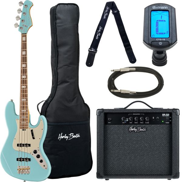 Harley Benton MV-4JB Daphne Blue Set