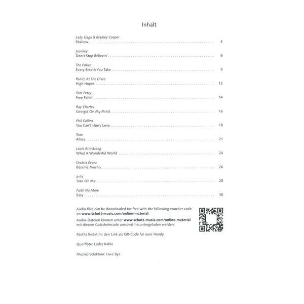 Schott Pop For Flute 3