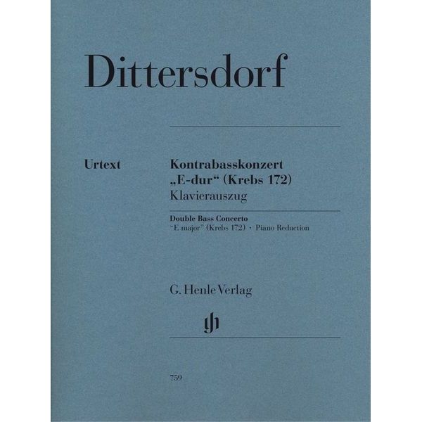 Henle Verlag Dittersdorf Kontrabasskonzert