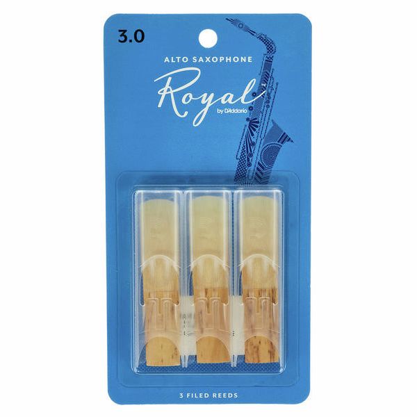 DAddario Woodwinds Royal Alto Sax 3.0 - 3-Pack