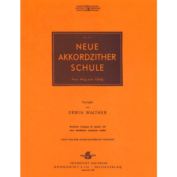 Edition Wchtler Neue Akkordzitherschule