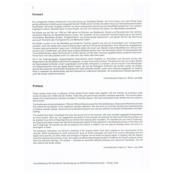 Universal Edition 150 Classical Studies Recorder