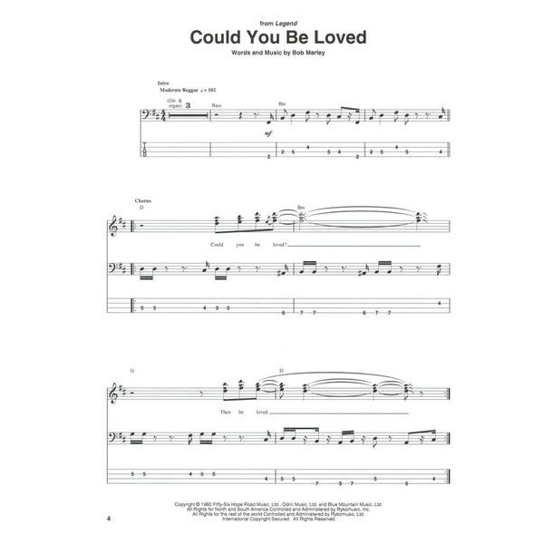 Hal Leonard Bob Marley Bass Collection