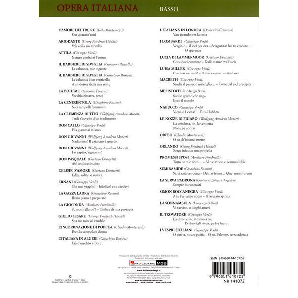 Ricordi Opera Italiana Bass