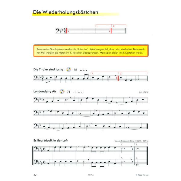 Horst Rapp Verlag Posaune lernen mit Spa 1