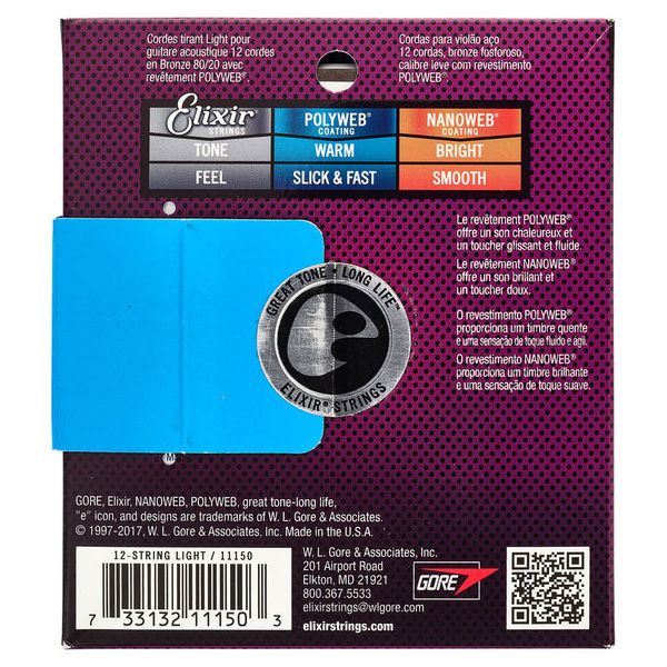Elixir Polyweb Light 12 Str. Acoustic