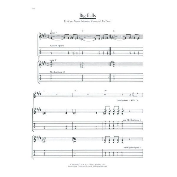 Wise Publications AC/DC Definitive Songbook