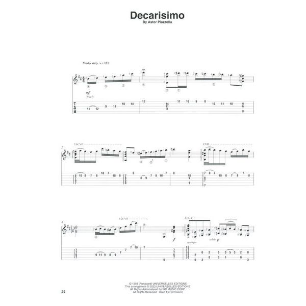 Hal Leonard Astor Piazzolla Guitar