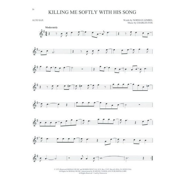 Hal Leonard 101 Popular Songs Alto Sax