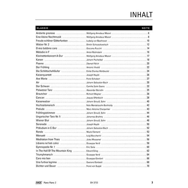 Hage Musikverlag Piano Piano 2 Easy