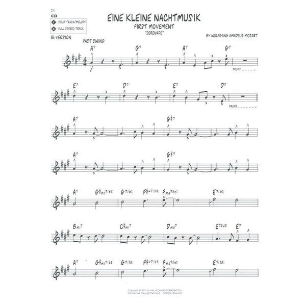 Hal Leonard Jazz Play-Along Mozart