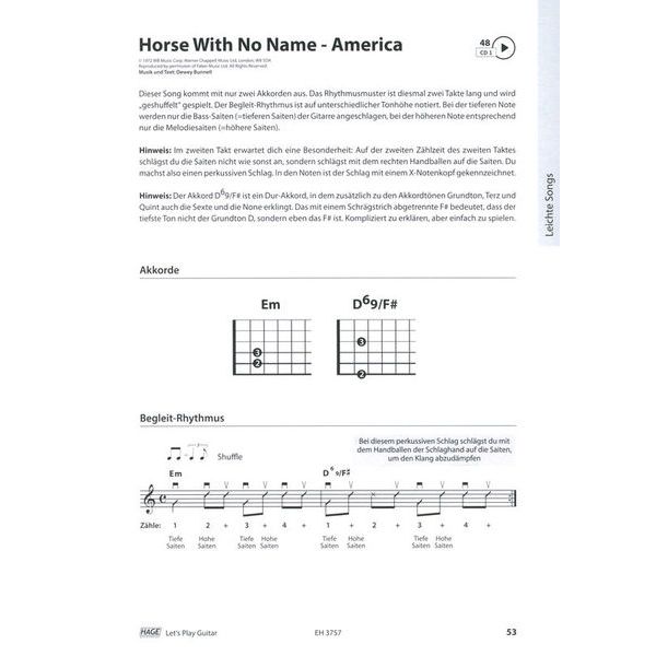 Hage Musikverlag Let's Play Guitar 1