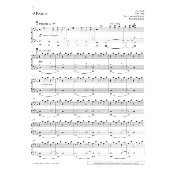 Schott Orff-Klavierbuch vierhndig