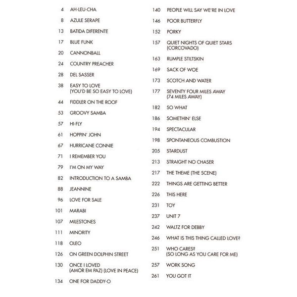 Hal Leonard Cannonball Adderley Omnibook C