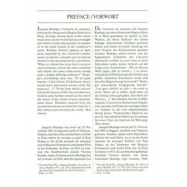 Edition Eulenburg Rodrigo Concierto de Aranjuez