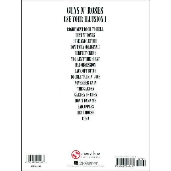 Cherry Lane Music Company Guns N'Roses Use Your 1