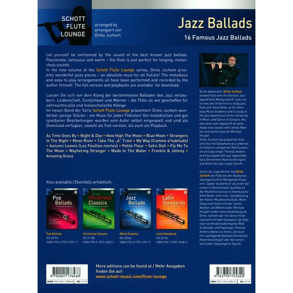 Schott Jazz Ballads Flute