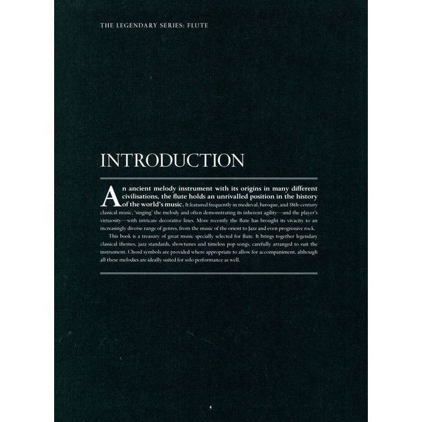 Wise Publications The Legendary Series Flute