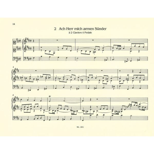 Breitkopf & Hrtel Krebs Orgelwerke III