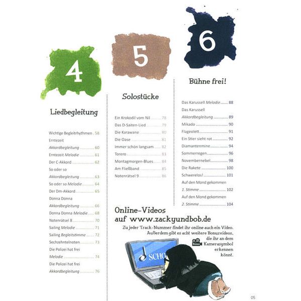 Schott Gitarre Lernen Zacky & Bob 1