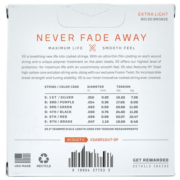 Daddario XSABR1047-3P