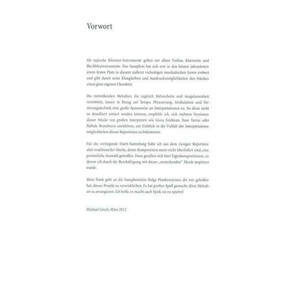 Universal Edition Klezmer Saxophone Duets