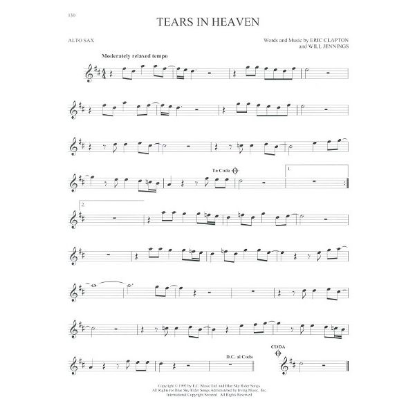 Hal Leonard 101 Hit Songs For Alt Sax