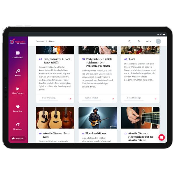 music2me Guitar - 3 Months Access