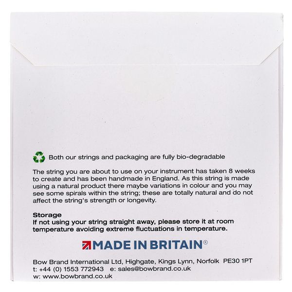 Bow Brand NG 5th D Gut Harp String No.30