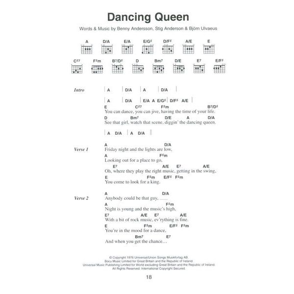 Wise Publications Little Black Book Abba