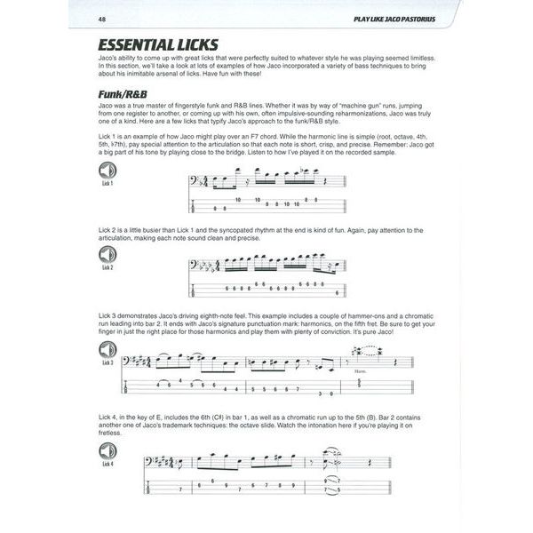 Hal Leonard Play Like Jaco Pastorius