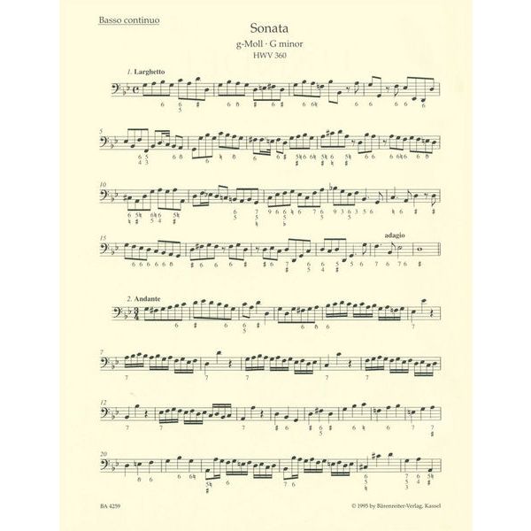 Brenreiter Hndel Smtliche Sonaten Rec