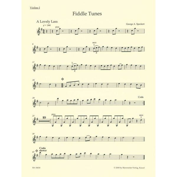 Brenreiter Fiddle Tunes Easy String