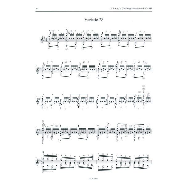 Edition Chanterelle Bach Goldberg Variations