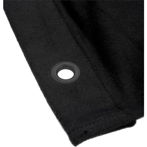 Stairville Curtain 300g/m 3.0x3.0m Bk