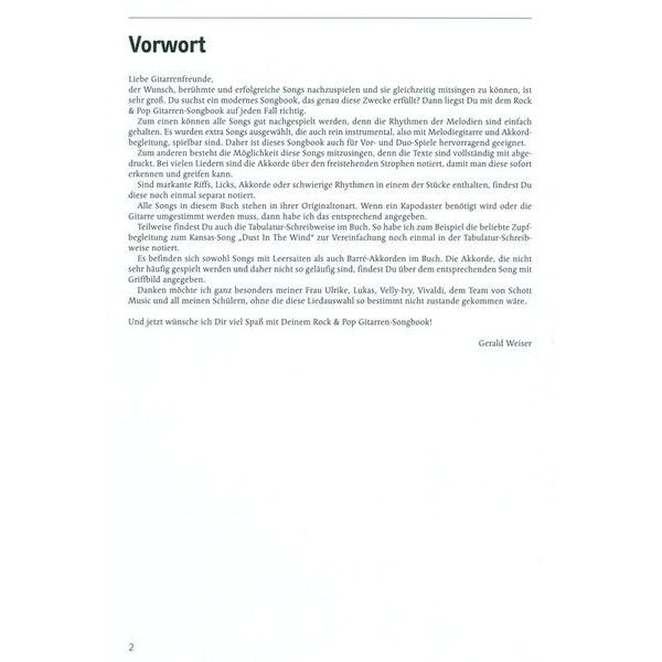 Schott Rock & Pop Gitarren-Songbook