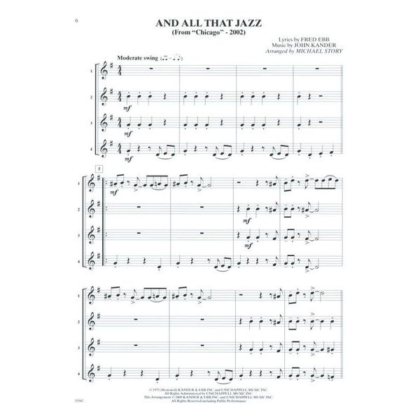 Alfred Music Publishing Movie Quartets for All Trump.