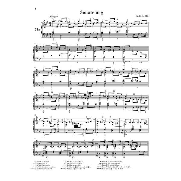 Henle Verlag Scarlatti Klaviersonaten IV