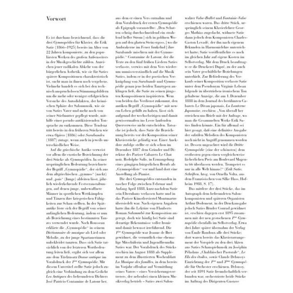 Henle Verlag Satie Gymnopedies