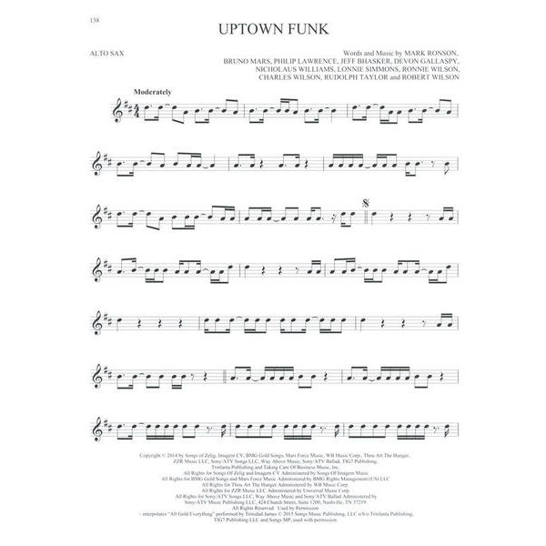 Hal Leonard 101 Hit Songs For Alt Sax