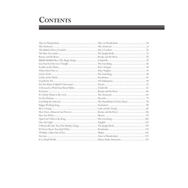 Hal Leonard Library of Disney Songs Piano