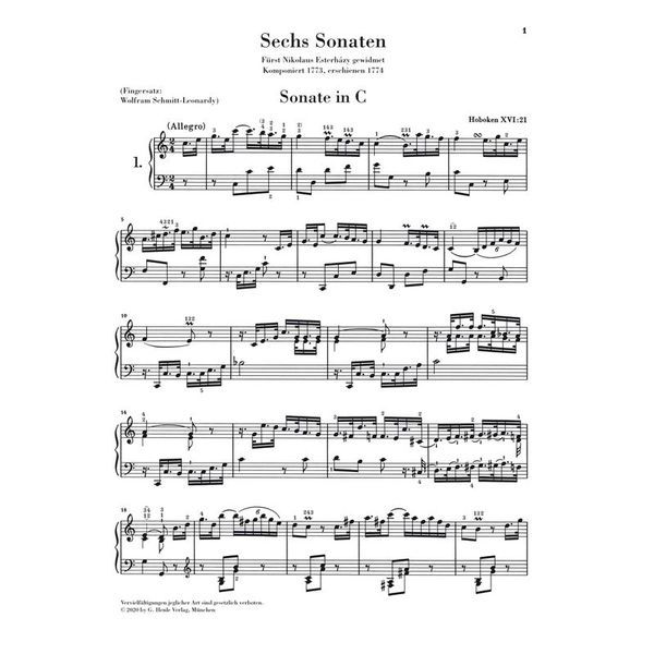 Henle Verlag Haydn Klaviersonaten 2