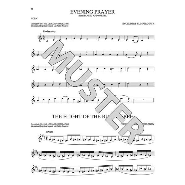 Hal Leonard 101 Classical Themes Horn