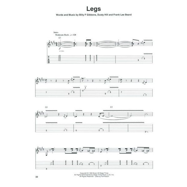 Hal Leonard Guitar Play-Along ZZ Top